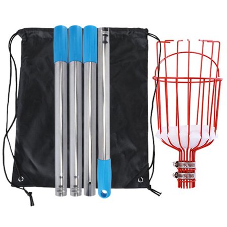 Rostfritt stål fruktplockningsverktyg Arbetsbesparande effektiv fruktplockare för mango Persimon Avokado