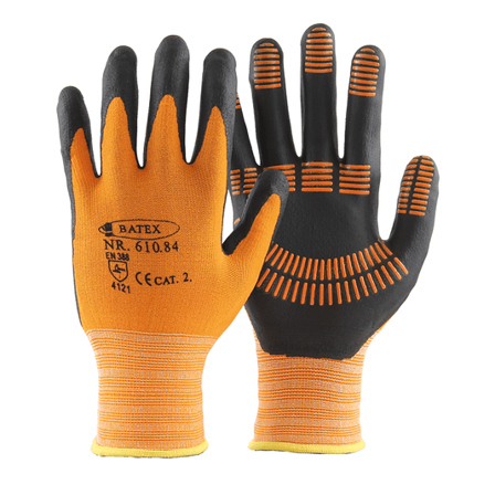 BATEX Mekanikerhanske Softgrip med gripebelegg i håndflaten. 9
