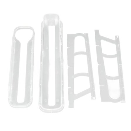 Rullende Ægdispenser 2-etagers pladsbesparende automatisk rulle ned æggeholder til køleskab bordplade Transparent