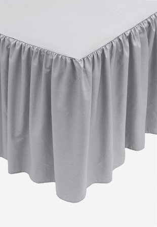 Cellbes of Sweden - Sengekappe i økologisk bomuld i lysegrå i størrelse 140 x 200 + 65 cm