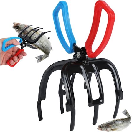 Fisketång i metall, 3 klor Fisketång, Halkfri fisketång, Tillbehör för fisketång, Fiskegripare Fisketillbehör kompatibla med fångst