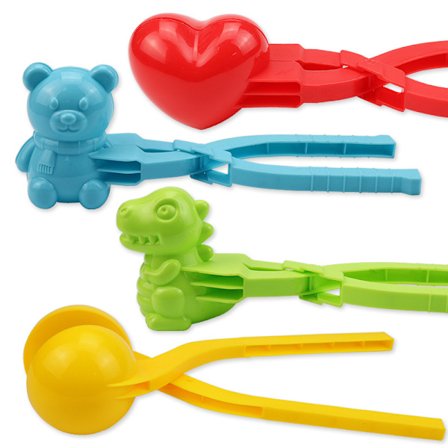 4 stk. sneboldtang sneboldmaskine plast sneboldmager snebold