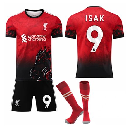 25-26 Liverpool Special Edition Punainen jalkapallopaita lapsille/aikuisille nro 9 Isak_yu