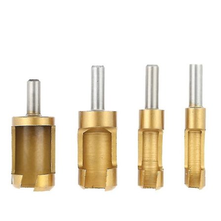 6mm/8mm/13mm/16mm Rett og konisk klau-borsett for trebearbeiding