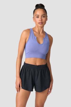 ICANIWILL - Ribbed Define Seamless Tank Top Violet Blue- Training tank tops - Damen - ICIW