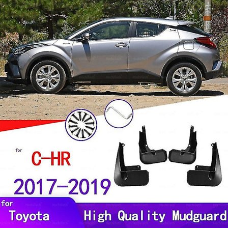 Bilskvettlapper for Toyota C-hr 2017 2018 2019 Chr C Hr Ax10 Skvettlapper Skvettlapper Fender Mudflaps Biltilbehør