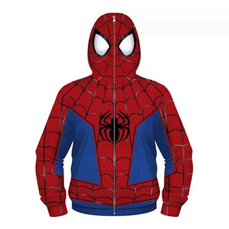 Spiderman Into the Spider Verse Miles Morales Cosplay Hoodie for barn .i
