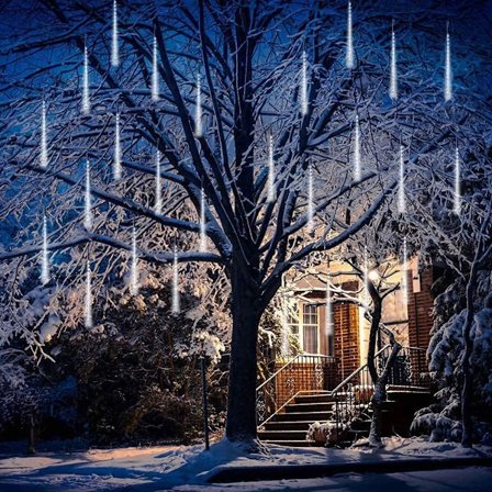 Utendørs Julelys, Meteorregnlys Fallende Regnlys for Juletre Halloween Dekor Bryllupsfest