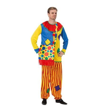 Halloween Cosplay Kostyme Klovnekostyme Morsom Verden Menners Stor Klovnekostyme For Voksne 170~190cm