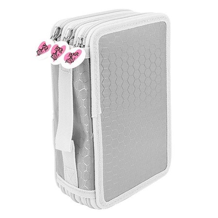 3 Layer Pen Bag Drawing Pen Bag GRÅ