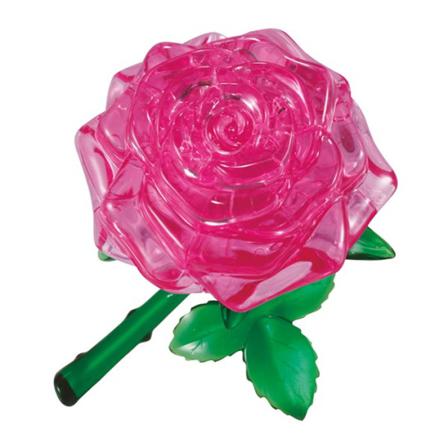 Robetoy Crystal Puzzle Pussel 3d Rose Ros 44st Bitar