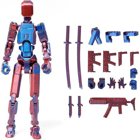 T13 Actionfigur, Titan 13 3D Printet Actionfigur, Lucky 13 Actionfigur, Nova 13 Actionfigur Dummy 13 Actionfigur