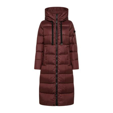 Peuterey Long padded down jacket with recycled down , Rood , Dames , Maat: 2XS