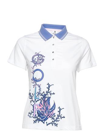 Alisha Ss Polo Shirt White Daily Sports