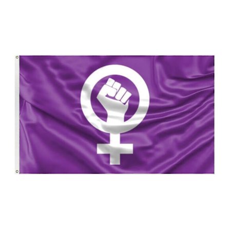 Exklusiv Feminism Banner Polyester Lätt Flytande (FMY)