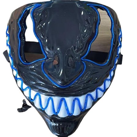 Halloween-naamio Colplay Light Up Led Masque Masquerade -naamarit Neon Maske Glow In The Dark Horror Cosplay -asu