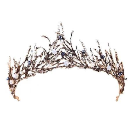 Svart kristalltiara krona för kvinnor, karneval prinsessa huvudbonad,