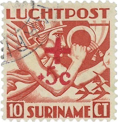 Suriname 1942 - NVPH LP23 - Stemplet