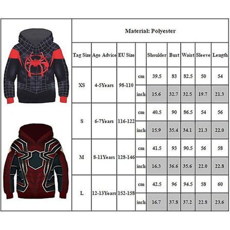 Spider-man: Into The Spider-verse Hupparit Gwen Venom Spiderman Paita Cosplay Lapset Pojat Tytöt Hupullinen Pusero Jumperit -a
