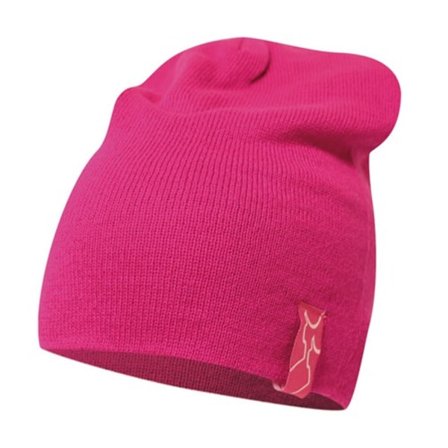 BABY PINK ROSA dubbelstickad acrylmössa beanie
