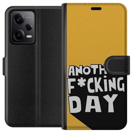 Kompatibel Tegnebogsetui til Xiaomi Redmi Note 12 Pro Another Day Tekstmotiv Humor Streetwear Grafisk Rå Stil Populært Livsstil By Mode Design