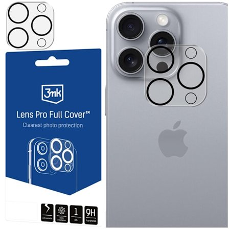 Apple iPhone 16 Pro/16 Pro Max - 3mk Lens Pro Full Cover