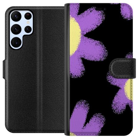 Kompatibelt Lommeboketui til Samsung Galaxy S24 Ultra Blomsterdrakt