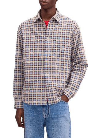 NN07 Deon LS 50037 Skjortor Herr Flerfärgad L