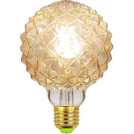 Vintage Amber Glass LED 4W 360Lumen Super Varm Gul 220/240V E27 Edison Lyspære Spesiell Dekor