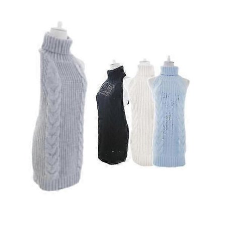 Sexet lingeri kvinders uniform fristelse sød ung pige åben ryg erotisk stjerne stil høj hals strik sweater sort