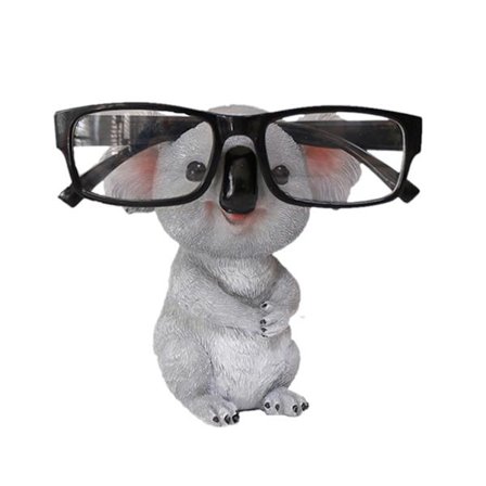 Søde Koala figurer Brilleholder Resin Dyrestatuer Solbriller Briller Pen Display Stand Desktop Ornament