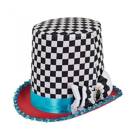 Bristol Novelty Unisex Voksen Stovepipe Høy Rutete Hatt