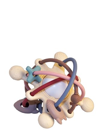 Magni Toys | Teether In Silicone With Cute Appendix. Multi Color, Lfbg Approved | ONE SIZE"