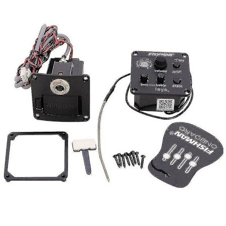 Fishman Eq Tuner Piezo Mic Presys Blend Akustinen Kitara Mikrofonivahvistin