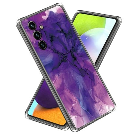 Marble Samsung Galaxy A54 Suojakotelo - Dreamy Violetti Marble