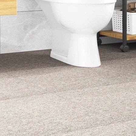 vidaXL Textilplattor 20 st 5 m² 50x50 cm ljusbeige