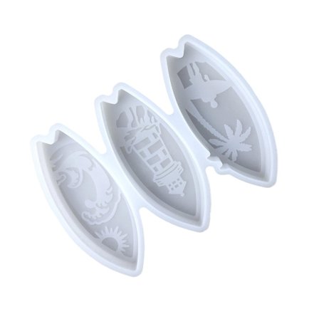 Beach Styles Uudelleenkäytettävä Silikonimuotti Surffilauta Mallit Kodin Sisustus