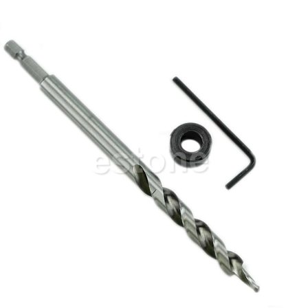 1/4" Hex Twist Step- set för Kreg Pocket Hole Drill Jig Guide 3/8" Nytt