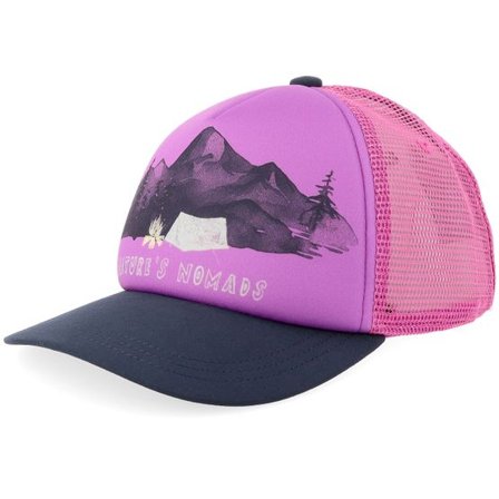 Jack Wolfskin - Lila trucker Keps - "Kids Animal Mesh K Print Freesia A-Frame Trucker " @ Hatstore