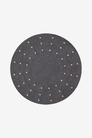 Star Trading - Juletræstæppe Granne 80 cm - Grå - Julepynt - Fra Homeroom