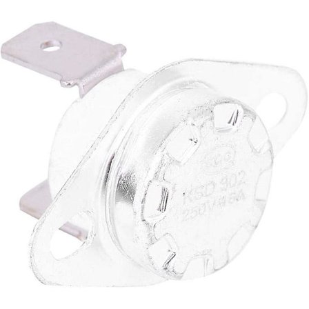 Temperaturstyring Termostatkontakt Termisk Kontakt 250V16A Jern Plast Jern Normalt Lukket Temperaturmodul Temperaturstyringskontakt(80°C)