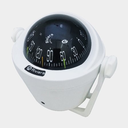 Riviera kompass m/bygel Artica 2¾", vit / svart