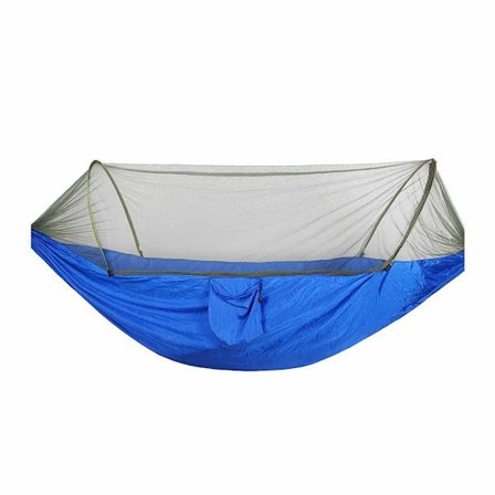 Ultraläpikuultava matkustusretkeilyriippumatto hyttysverkolla KLB