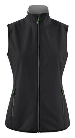Printer Trial Vest Lady Softshellväst Svart Svart, Kläder