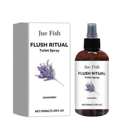 Lavendel Toiletspray - Naturlig Lugtneutralisator med Neroli & Pebermynteolier, Langvarig Friskhed, 100 ml Luftfrisker til Eliminering af 