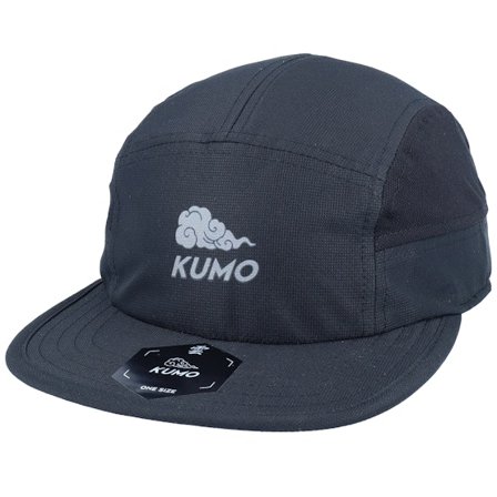 Kumo - Noir 5panel Casquette - Logo Reflective Cloudfit Black 5-Panel @ Hatstore