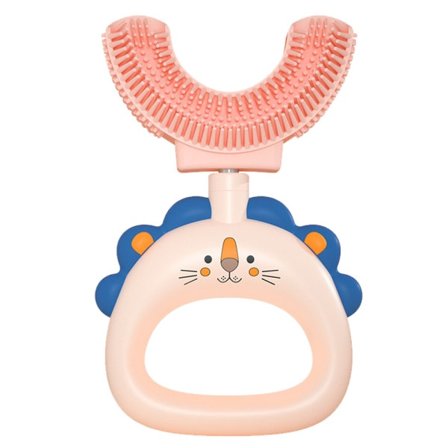 IC Mjuk silikonträning U-formad tandborste - U-formad Rosa 2-6 år (Barn)