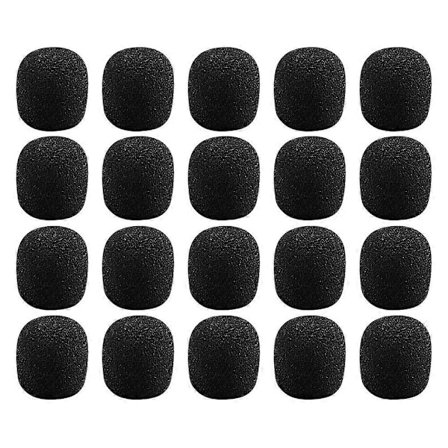 40 stk. Hovedtelefon Mikrofon Mic Cover Kugler Mikrofon Svampedæksel Revers Mikrofon Vindhætte