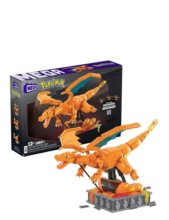Pokémon Charizard Building Kit With Motion For Collectors Patterned MEGA Pokémon
