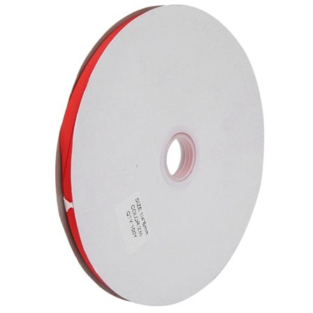 Rødt Ribbet Bånd til Bryllup Jul Fest Dekorationer DIY Gaver Indpakning Tilbehør 6mm 100yards